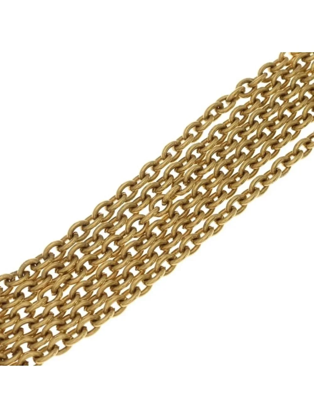 Chanel Vintage CC Logo Bell Pendant Chain Gold